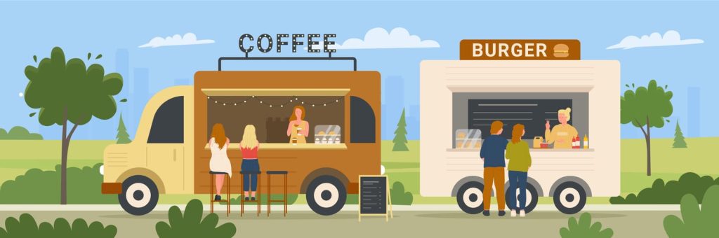 mobile food truck and coffee image