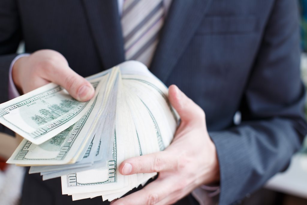 businessman with money image