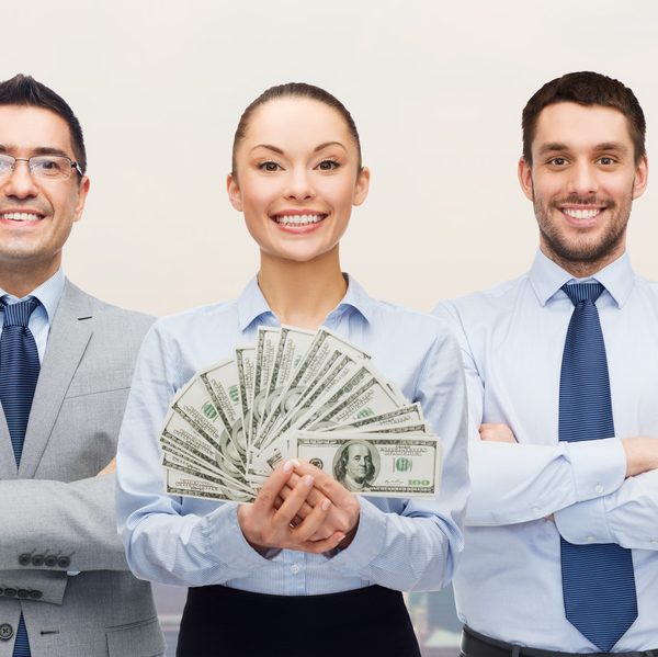 Grow with raising capital for small business. multiple people pattern image.