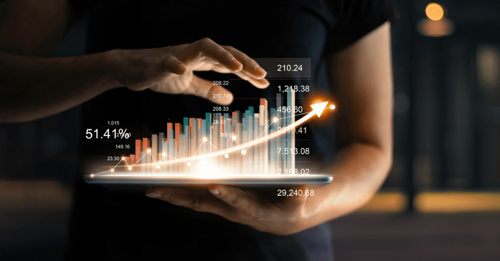 Sales chart growth image